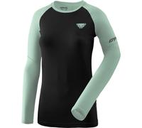 Dynafit - T-shirt respirant à manches longues - Alpine Pro W L/S Tee Black Out Jadelite pour Femme - Taille XS - Noir Noir XS