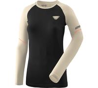 T-shirt Dynafit Alpine Pro manches longues noir blanc cassé femme - L