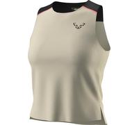 Débardeur Dynafit Sky Crop Top sans manches blanc beige femme - S