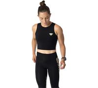 Dynafit - Top de running technique et respirant sans manches - Trail Crop Top W Black Out pour Femme - Taille S - Noir Noir S