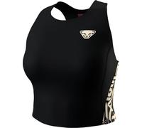Dynafit - Top de running technique et respirant sans manches - Trail Crop Top W Black Out pour Femme - Taille L - Noir Noir L
