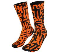 Dynafit Chaussettes de trail unisexe – Orange Ultra Noir – Taille 39-42