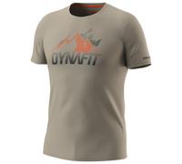 T-shirt fonctionnel homme Dynafit Transalper Graphic S/S Tee M Taille: XXL / Couleur: gris / noir