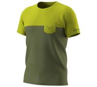 Dynafit - Transalper Pocket S/S Tee - T-shirt de running - XL - golden lime