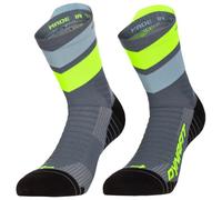 Dynafit - Ultra Mid - Chaussettes de running - EU 35-38 - cinder / ultra yellow
