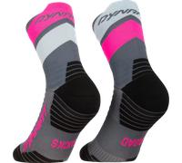 Dynafit Chaussettes Ultra Mid – gris foncé/fuchsia – Taille 35-38