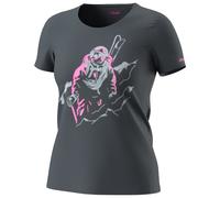 Dynafit - Women's Blacklight Cotton T-Shirt - T-shirt - M - cinder / blacklight