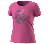 Dynafit - Women's Graphic Cotton S/S Tee - T-shirt - 34 - magenta / horizon