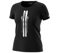 Dynafit - Women's Graphic Cotton S/S Tee - T-shirt - 36 - black out / skis