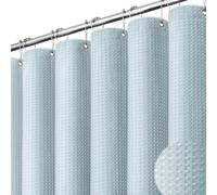 Dynamene Rideau de douche gaufré 256 g/m² en tissu lourd 91,4 x 183 cm, bleu brouillard