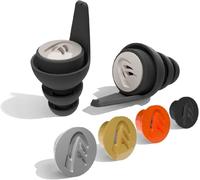 DYNAMIC ear filter Full Pack Protection Auditive Réutilisable - 4 Jeux de Filtres Interchangeables Différents - 4 Tailles de Bouchons d'Oreille, Étui et Cordon - Produit Néerlandais