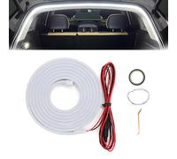 Dynamic Flowing Car Trunk Light Strip, Bande Lumineuse pour Coffre de Voiture, Flexible Éclairage Intérieur de Voiture, Lumière étanche Décoration de Coffre pour Voitures, camions (Blanc, 4M)