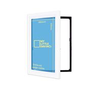 Dynamic Frames My Little DaVinci Cadre Photo A3 Blanc en Bois, Cadre à Ouverture Frontale avec Rangement jusqu à 50 Feuilles, Fixation Murale pour Dessins Enfants, Images, Décoration Maison