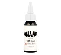 Dynamic Ink Encre de tatouage, noir, blanc, Union Black, Black Out, Triple White, Triple Black, Encre de tatouage professionnelle blanche, noire et grise. Original (Dynamic Black 1oz(30ml)