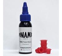 Dynamic Ink Encre de tatouage - Triple Black 30 ml, encre pour tatouage noire. Original (Triple Black 1oz(30ml)