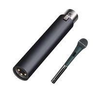 Dynamic Microphone Preamp - Black 10cm, Microphone Gain Booster, Low Noise Preamp | Compact Studio Recording Accessory, 48V Active Amplifier for Stage Performance, Broadcasting, Live Audio Recording