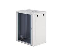 Dynamic-N series - Armoire - 600 x 450 mm (LxP), non assemblé - montable sur mur - RAL 7035, gris - 16U - 19"