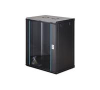 Dynamic-N series - Rack armoire - 600 x 450 mm (LxP), non assemblé - montable sur mur - noir, RAL 9005 - 16U - 19"