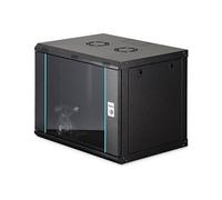 Dynamic-N series - Rack armoire - 600 x 450 mm (LxP), non assemblé - montable sur mur - noir, RAL 9005 - 9U - 19"