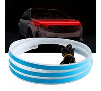 Dynamic Scan Start Up Hoodbeam Kit, Scan Starting LED Car Hood Light Strip, LED Car Hood Light Strip, Car Hood Daytime Running Light Strip Waterproof Flexible 47/59/70 Inches (Red,180cm/70.8in)