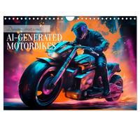 DYNAMIC STREET SCENES AI-generated motorbikes (Wall Calendar 2027 DIN A4 landscape), CALVENDO 12 Month Wall Calendar: Cool artistic impressions