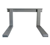 Dynamic-Wave Support mural extensible pour four à micro-ondes et fours, capacité de charge de 35 kg avec matériel de montage, argenté
