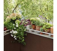 Dynamic24 Brise-vue en polyrotin PVC - 300 x 90 cm - Brise-vue pour balcon - Brise-vue