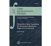Dynamical Zeta Functions for Piecewise Monotone Maps of the Interval, Crm Monograph Series David Ruelle (Auteur)