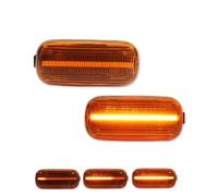 Dynamique Clignotant Feu De Position Latéral Dynamique LED Clignotant pour A3 S3 8P A4 S4 RS4 B6 B7 A6 S6 RS6 C5 C7 8E0 949 127 8E0949127 Indicateur Direction(Yellow Lens Amber)