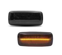 Dynamique Clignotant Feu Position Latéral LED Dynamique 2X Clignotant pour Jeep Boussole pour Patriot pour Dodge Nitro Journey Acenger Indicateur Direction(Smoked No Dynamic)