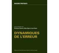 Dynamiques de l'erreur - Collectif - Ecole Des Hautes Etudes En Sciences Sociales - broché - Etude