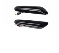 Dynamiques LED Clignotant pour BMW X3 E83 X1 E84 X5 X53 E60 E61 F10 E46 E81 E82 E90 E92 E87 E88 120I Clignotant LED séquentiel Feu de Position latéral Clignotants Dynamiques(Dynamic Smoked)