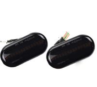 Dynamiques LED Clignotant pour Clio 1 2 pour KANGOO pour Megane pour Espace pour TWINGO pour Master LED Indicateur Latéral Dynamique Marqueur Lampe Signalisation LED Clignotant(Dynamic Smoked Type)