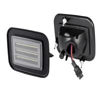 Dynamiques LED Clignotant pour Hummer H2 2003-2009 pour SUT Porte De Voiture DRL 2 Pièces LED Clignotants Avant Arrière Pare-Chocs Feux De Position Latéraux LED Clignotant(Front Bumper Silver)