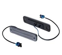 Dynamiques LED Clignotant pour Hummer H2 2003-2009 pour SUT Porte De Voiture DRL 2 Pièces LED Clignotants Avant Arrière Pare-Chocs Feux De Position Latéraux LED Clignotant(Front Silver Amber)