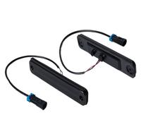 Dynamiques LED Clignotant pour Hummer H2 2003-2009 pour SUT Porte De Voiture DRL 2 Pièces LED Clignotants Avant Arrière Pare-Chocs Feux De Position Latéraux LED Clignotant(Rear Smoked Red)