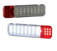 Dynamiques LED Clignotant pour Hummer H2 2003-2009 pour SUT Porte De Voiture DRL 2 Pièces LED Clignotants Avant Arrière Pare-Chocs Feux De Position Latéraux LED Clignotant(Door White Red)