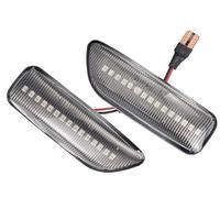 Dynamiques LED Clignotant Pour Volvo XC90 S80 XC70 V70 S60 2001-2009 Lentille Fumée Ambre LED Feu De Position Latéral Clignotant Clignotant Séquentiel Clignotant LED clignotant(2PIECES Dynamic Crystal