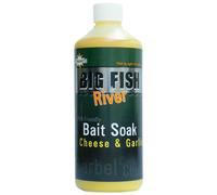 Dynamite Baits Additifs Appâts Liquides Big Fish River Bait Soak Fromage & Ail 500ml