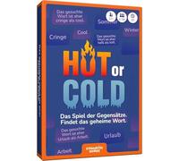 DYNAMITE GAMES Hot or Cold - Le jeu des contraires - Trouvez le mot de code secret - Êtes-vous sur une longueur d'onde ? Jeu de cartes pour adultes et adolescents - 2 à 16 joueurs - À partir de 12 ans