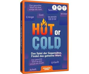 DYNAMITE GAMES Hot or Cold - Le jeu des contraires - Trouvez le mot de code secret - Êtes-vous sur une longueur d'onde ? Jeu de cartes pour adultes et adolescents - 2 à 16 joueurs - À partir de 12 ans