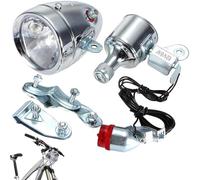 Dynamo Bike Light Set 12V 6W rétro Modification étanche modifiée lumières vélos à vélos Avant et arrière pour Les lumières Nocturnes Avant et arrière du Phare de Phare.