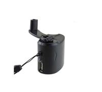 Dynamo portable d'urgence pour activités de plein air, chargeur USB à manivelle, idéale pour le camping et la survie en pleine nature.