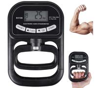 Dynamomètre à Main Électronique, 264lb/120kg Testeur de force de préhension avec écran LCD, Dynamomètre à Main Numérique avec Mémoire pour 19 Utilisateurs Recharge USB Idéal pour Athlètes et Clinique