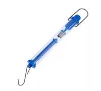 Dynamomètre à ressort Dynamomètre tubulaire à échelle ressort Newtons, corps en plastique Transparent, pratique, facile suspendre for salle de classe, 1 pièce(C)