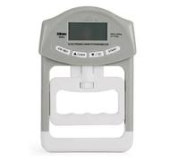 Dynamomètre électronique numérique à main, mesure de la force préhension, capture automatique puissance poignée, 200 Lbs / 90 Kgs(Grey)