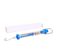Dynamomètre en plastique et métal 1N 2, 5N 5N 10N 20N 30N pour laboratoire scolaire de couleur bleu vif avec fixation par crochet Balance suspendue