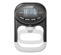 Dynamomètre numérique à main avec fonction rechargeable et haute précision 0,1 kg pour la surveillance de la force en salle de gym clinique (noir et blanc)