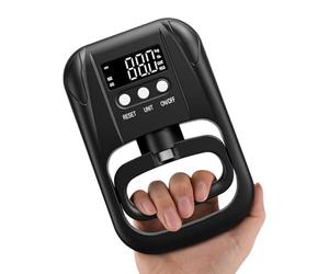 Dynamomètre numérique de force de préhension - 120 kg - Testeur de poignée électronique réglable à cinq positions, écran LCD - Évaluateur de force portable pour salle de sport