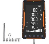 Dynamomètre numérique de poussée/Traction avec 5 sondes, 3 Modes de Mesure (Temps réel, Peak, First-Peak), Grand écran Couleur, Multiples plages de Force pour Tests de Compression et Traction